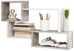 Mensola TRIO 54x87 cm grigio/bianco