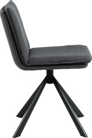 Sedia da pranzo grigio scuro Flynn - Actona