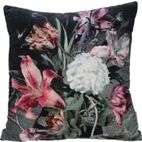 Cuscino 45x45 cm in velluto con fantasia floreale
