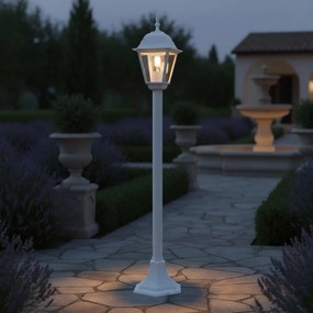 Paletto Lampione Vintage 100cm E27 IP54 Bianco - Serie Alfieri