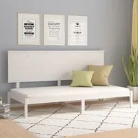 Dormeuse Bianca 90x200 cm in Legno Massello di Pino cod mxl 58315