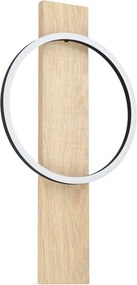 Applique LED Boyal nero IP20, luce bianco caldo 1700 lumen, EGLO
