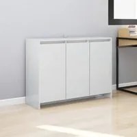 Credenza Bianca Lucida 102x33x75 cm in Truciolato 809779