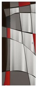 Anta per porta scorrevole esterno muro Carpet6 in vetro multicolore serigrafato, L 88 x H 215 cm spessore 8 mm, apertura sinistra