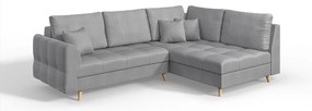Divano angolare grigio (angolo destro) Ariella - Ropez