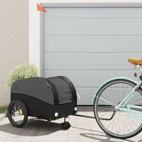 Rimorchio Da Bici Nero 45 Kg İn Ferro /