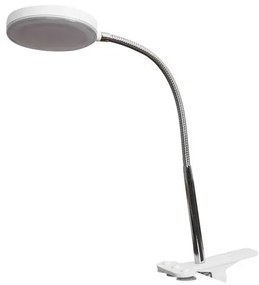 Milow LED Lampada con Morsetto Chrome/White - Lindby