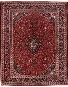 Mashad Tappeto 380x300 Rosso (Iran) Annodato A Mano