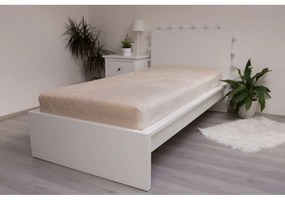 Lenzuolo con angoli color crema in microflanella 180x200 cm Basic – Jerry Fabrics