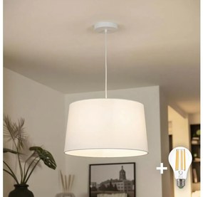 Brilagi - Lampadario LED a sospensione con cavo CERIA 1xE27/40W/230V Ø 45 cm, bianco