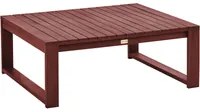 Tavolino da caff da giardino in legno di acacia chiaro 90 x 75 cm da esterno moderno elegante