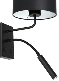 Lampada da parete ARDEN 1xE27/60W+1xG9/8W/230V nero/bianco