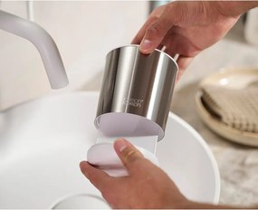 Portaspazzolino argentato in acciaio inox Duo Steel – Joseph Joseph