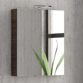 Composizione mobile lavabo 60, colonna specchio e pensile EL-60A - KAMALU