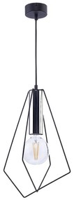Jupiter 1661 - Lampadario a sospensione con filo KAIR 1xE27/60W/230V nero/cromo