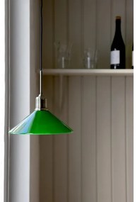 Markslöjd 108868 - Lampadario a sospensione con filo VELA 1xE27/40W/230V ottone/verde