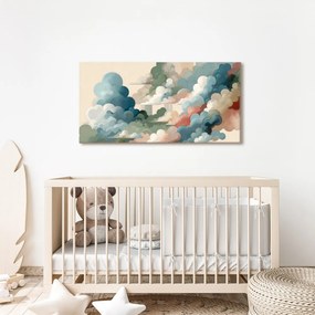Quadro su tela – Nuvole in tonalità pastello