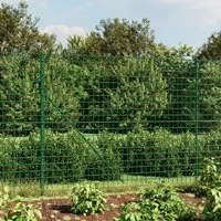 Recinzione Metallica con Picchetti Ancoraggio Verde 2x25 m 154126