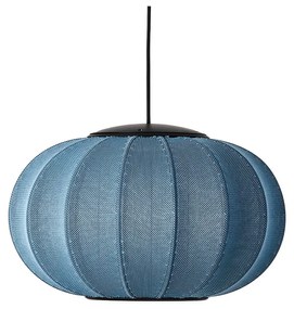 Made By Hand - Knit-Wit 45 Oval LED Lampada a Sospensione Blue Stone Made By Hand