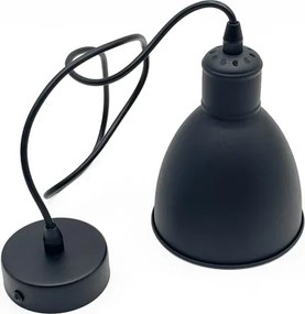 Brilagi - Lampadario LED su cavo RIDDY 1xE27/60W/230V nero