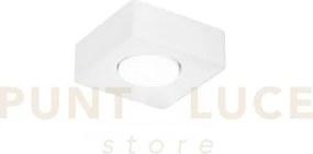 Plafoniera athen quadrata bianca 1 luce attacco gx53 14x14x5,3cm in...