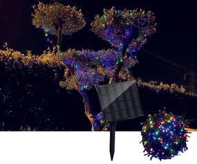 Luci Di Natale Solari 100 Led Multicolor
