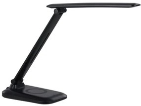 Immax 09106L - Lampada da tavolo LED dimmerabile con ricarica wireless QI LUMI LED/7W/230V nera