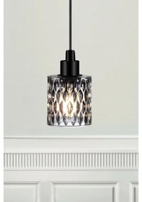 Nordlux - Lampadario a sospensione con filo HOLLYWOOD 1xE27/60W/230V fumé