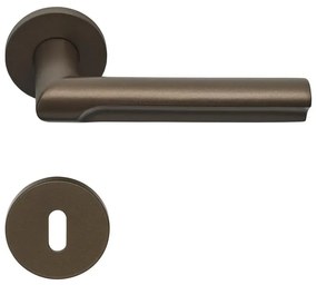 Maniglia su rosetta con bocchetta tonda FORMANI  Eclipse DR103 in inox bronzo satinato