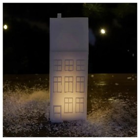 Decorazione luminosa bianca con alimentazione a batteria Copenhagen Nyhavn Townhouse – Sirius