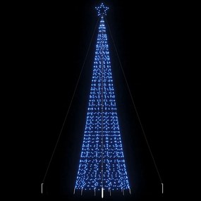 Albero Di Natale A Led Con Punte 1534 Led Blu 500 Cm /