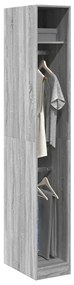 Armadio Grigio Sonoma 30x50x200 Cm İn Legno Multistrato /