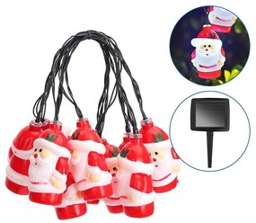 Aigostar - Catena solare natalizia a LED 10xLED/3,8 m IP44 bianco freddo