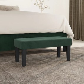 Panca Verde Scuro 70x30x30 Cm İn Velluto /