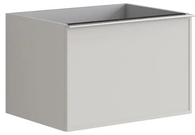 Mobile da bagno sotto lavabo Pixel frame grigio laccato opaco L 60 x H 40 x P 45.5 cm 1 cassetto, lavabo non incluso