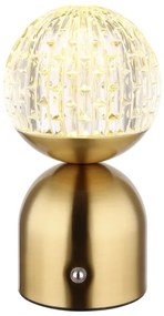 Globo 21007M-Lampada da tavolo LED dimmerabile con funzione Touch JULSY LED/2,5W/3,7V 2700/4000/6500K ottone