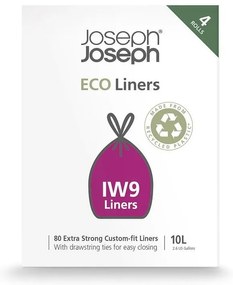 Sacchetti della spazzatura con chiusura 80 pz 10 l Eco Grey – Joseph Joseph