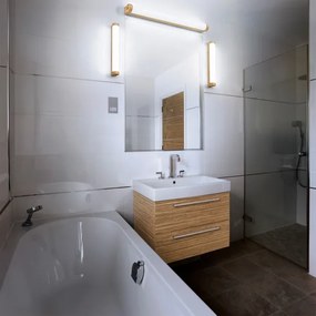 Osram - Illuminazione LED dimmerabile per specchio da bagno ORBIS TUBE LED/9W/230V 40 cm IP44 marrone