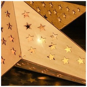 Solight 1V293 - Decorazione natalizia a LED 20xLED/2xAA, stella beige con luce bianca calda