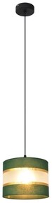 Lampadario a sospensione con filo HELEN 1xE27/15W/230V diametro 20 cm verde/oro