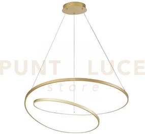 Lampadario a sospensione led lieve oro 60w 8000lm cct 3000k 4000k 6...