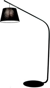 Piantana LIANA 128x200 cm con struttura in metallo Nero e paralume in pvc