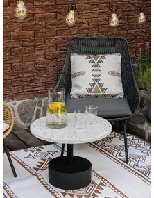 Tappeto da esterno bifacciale beige e marrone in plastica riciclata , 90 x 150 cm Afra - Green Decore