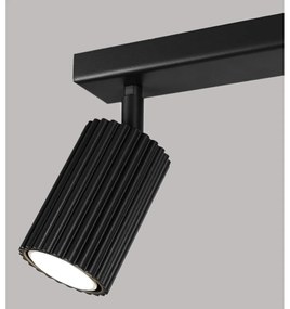 Faretto nero 6,5x30 cm Gleam – Sollux