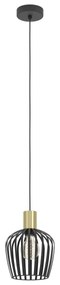 Eglo 901036 - Lampadario a sospensione con filo EMPOLI 1xE27/40W/230V nero/oro