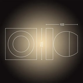 Philips 50471/30/P6 - Faretto LED dimmerabile Hue BUCKRAM 1xGU10/5W/230V