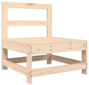 Set Salotto da Giardino 5 pz in Legno Massello di Pino