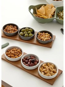 Set di 3 ciotole da portata bianche in gres porcellanato Host - Ladelle