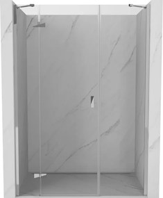 Mexen Mist-H porta doccia a battente sinistra 140 cm, trasparente, cromo - 8A5-140-001-01-00-L