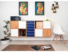 Klausen 111049 - Lampadario a sospensione con filo FIRE 1xE27/9W/230V grigio/nero